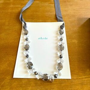 Stella & Dot Smoky Crystal Necklace
